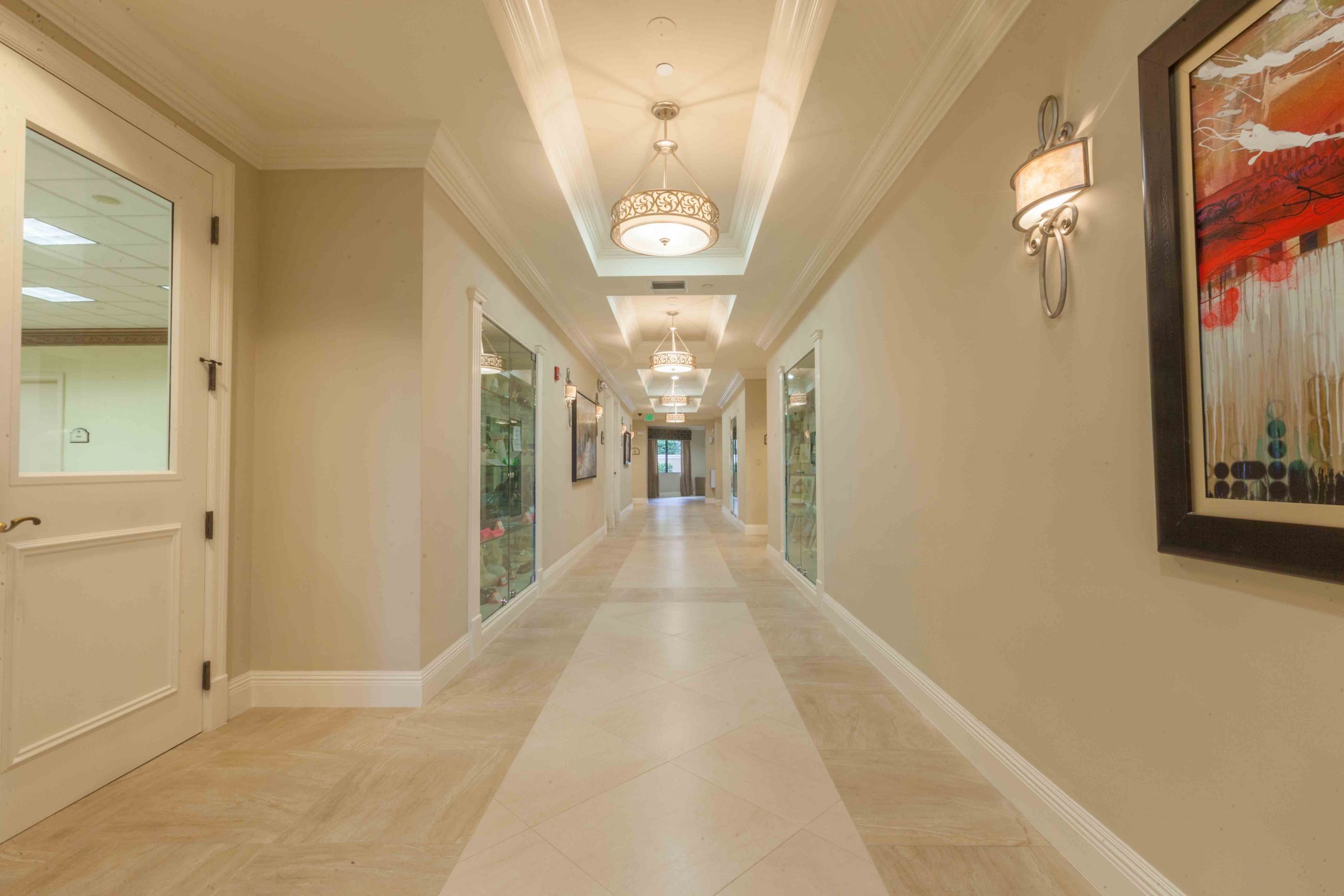 Valencia Shores Clubhouse Hallway- USED