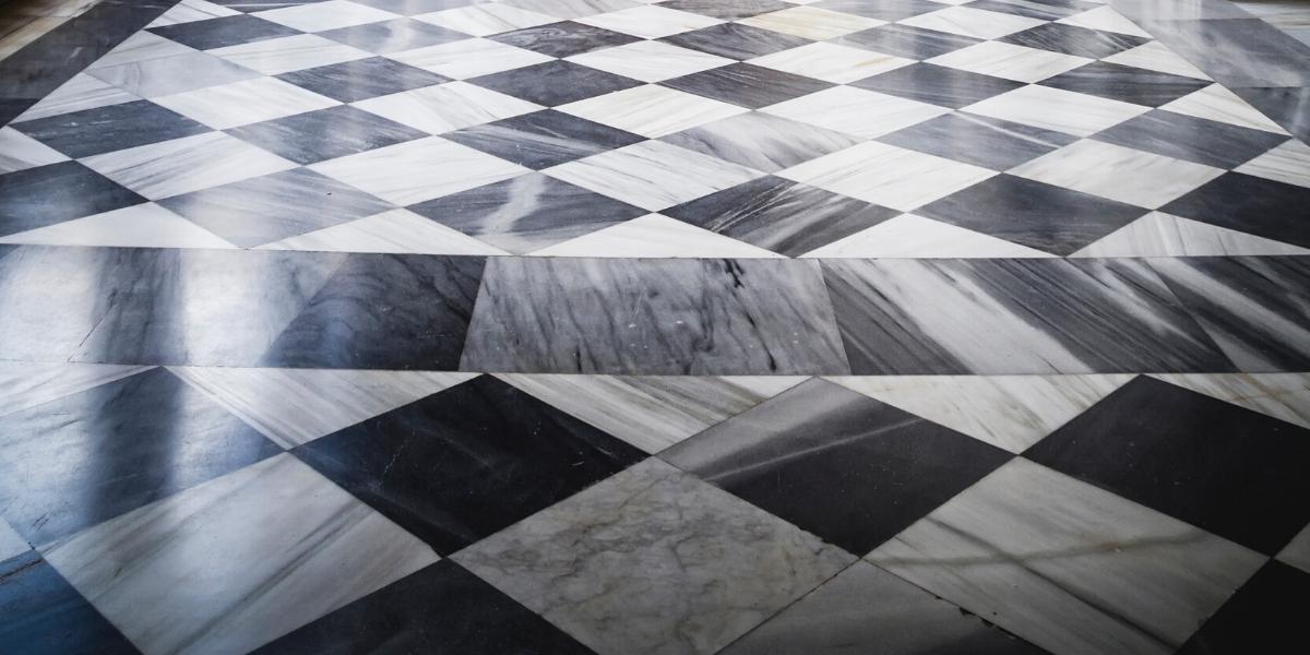Mixed marble patterns showing the best marble for flooring comes in many varieties