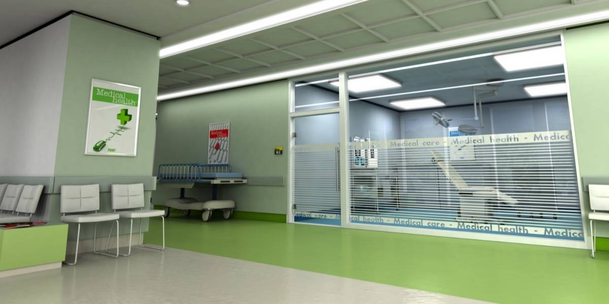 rubber hospital flooring concept image