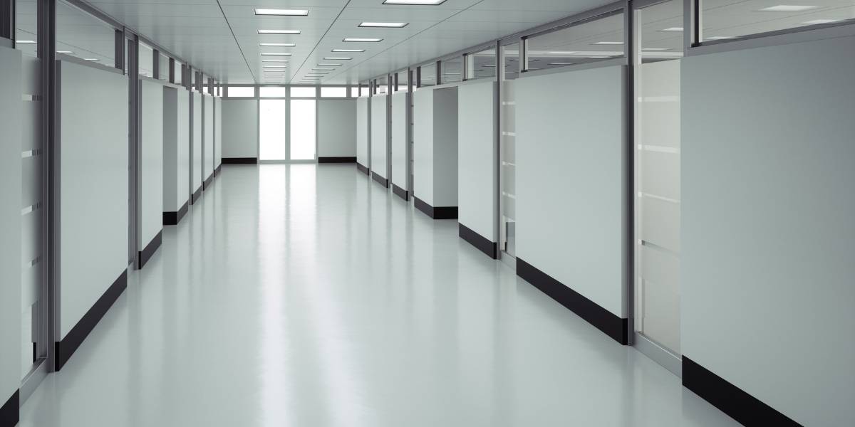 hospital flooring contractors concept image