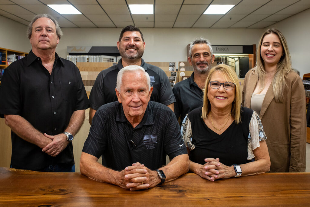 East Coast Flooring & Interiors leadership and staff team at the South Florida showroom