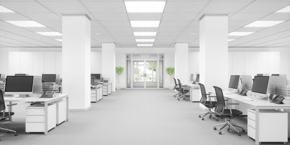 What is Considered Standard Contractor Flooring Option for Office Space?