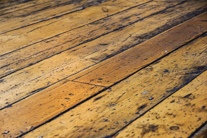 Hand scraped hardwood flooring is ideal for hiding dents and scratches.